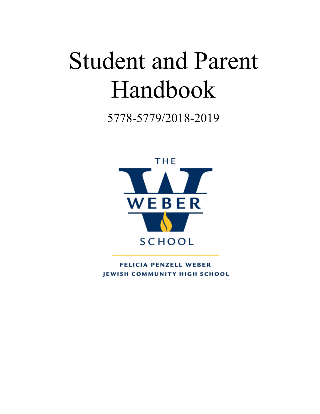 Student and Parent Handbook