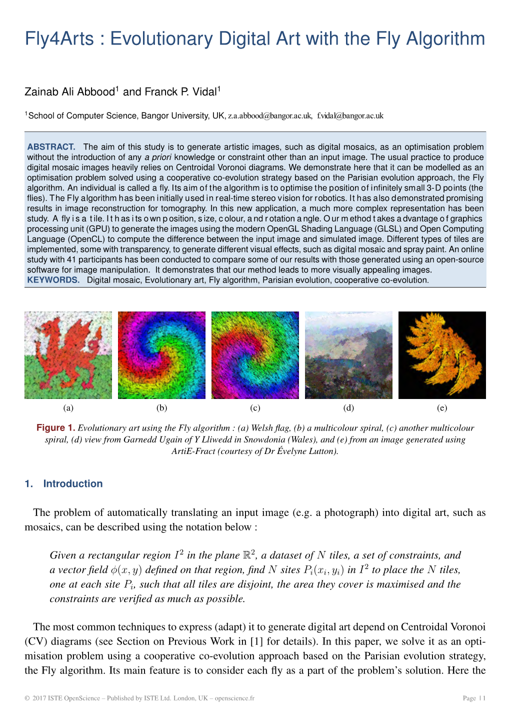 Fly4arts : Evolutionary Digital Art with the Fly Algorithm