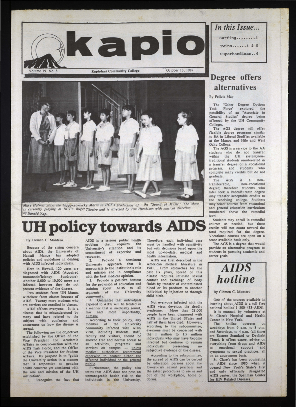 UB Policy Towards AIDS Total Required for · the Degree