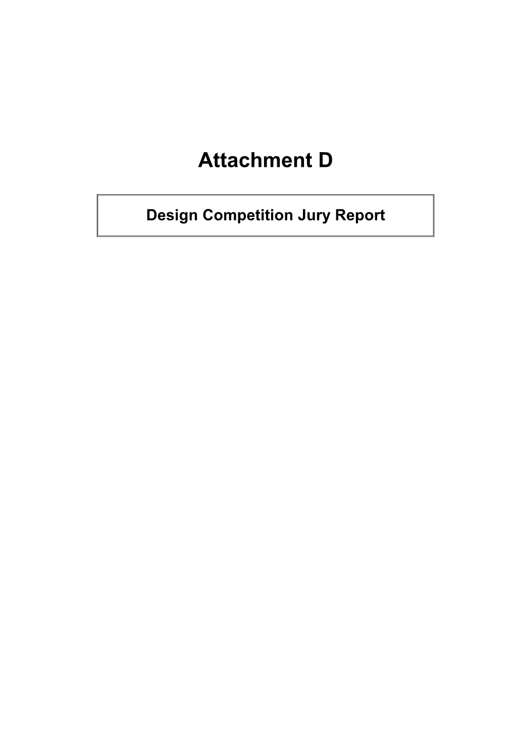 Attachment D