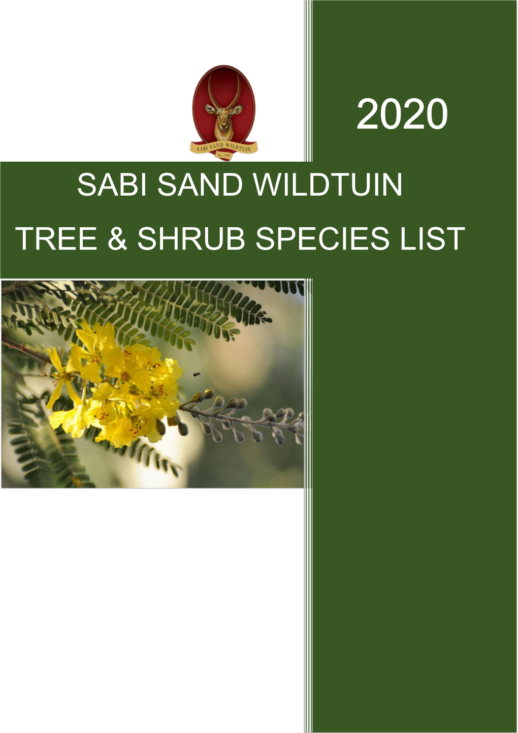 SSW Tree & Shrub Species List