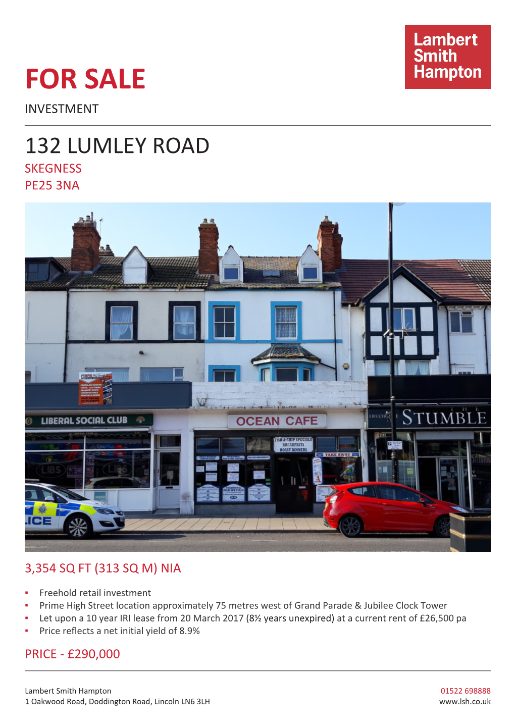 For Sale Investment 132 Lumley Road Skegness Pe25 3Na