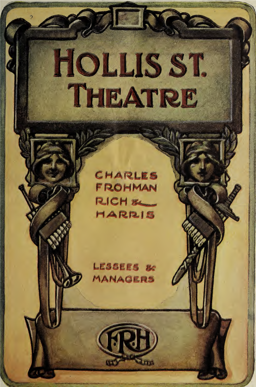 Hollis Street Theatre the Little Minister Program