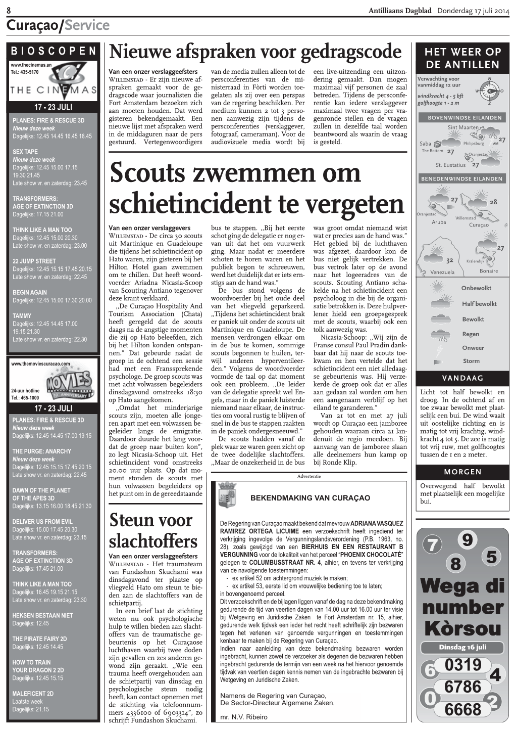 Scouts Zwemmen Om Schietincident Te Vergeten