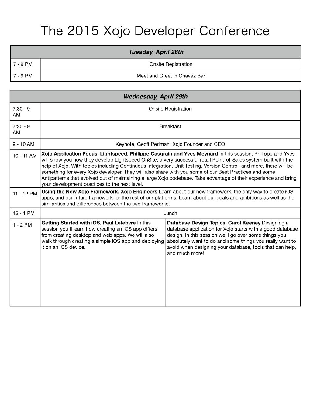 XDC Agenda Final Feb 2015 Copy