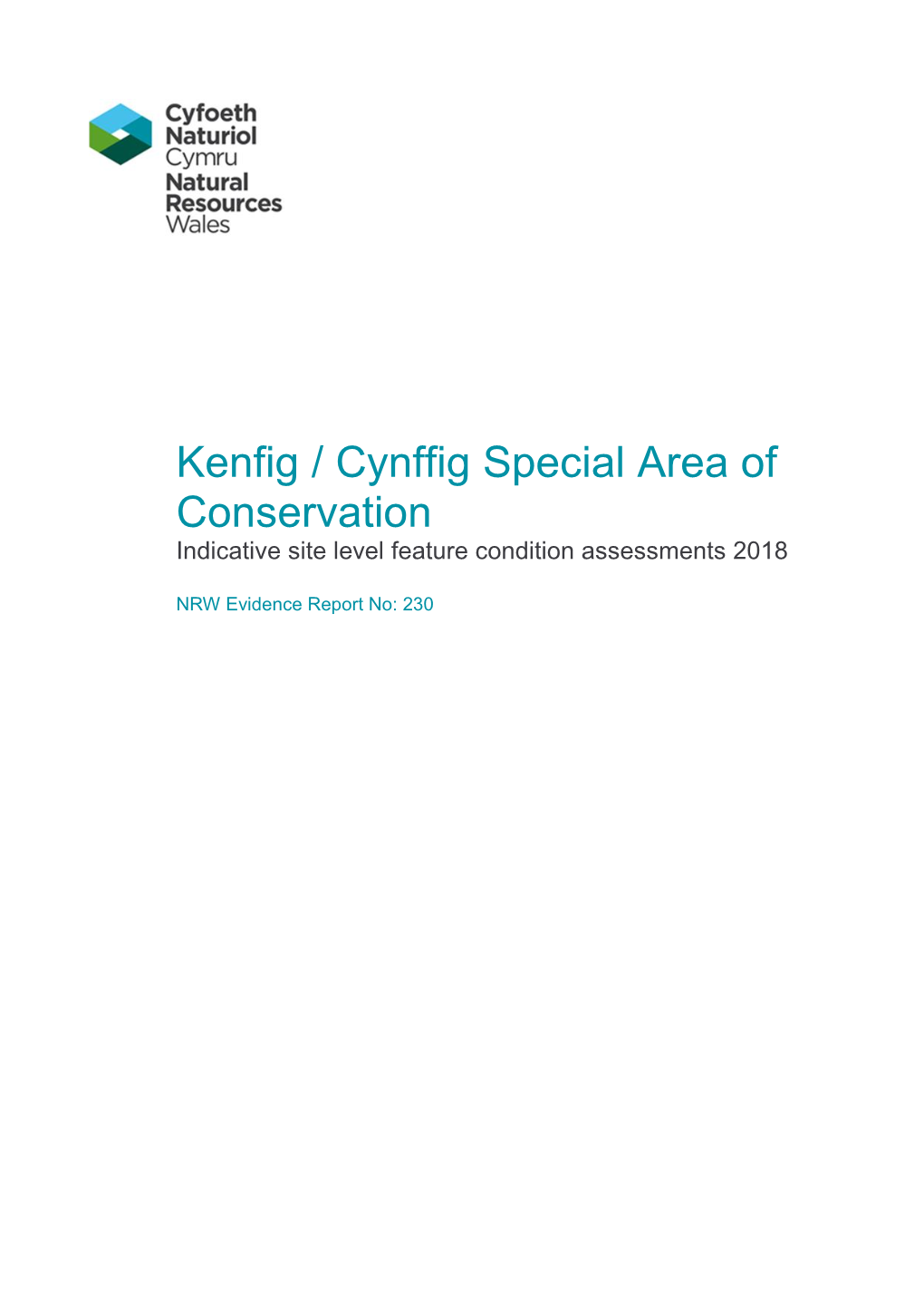 Kenfig / Cynffig Special Area of Conservation Indicative Site Level Feature Condition Assessments 2018