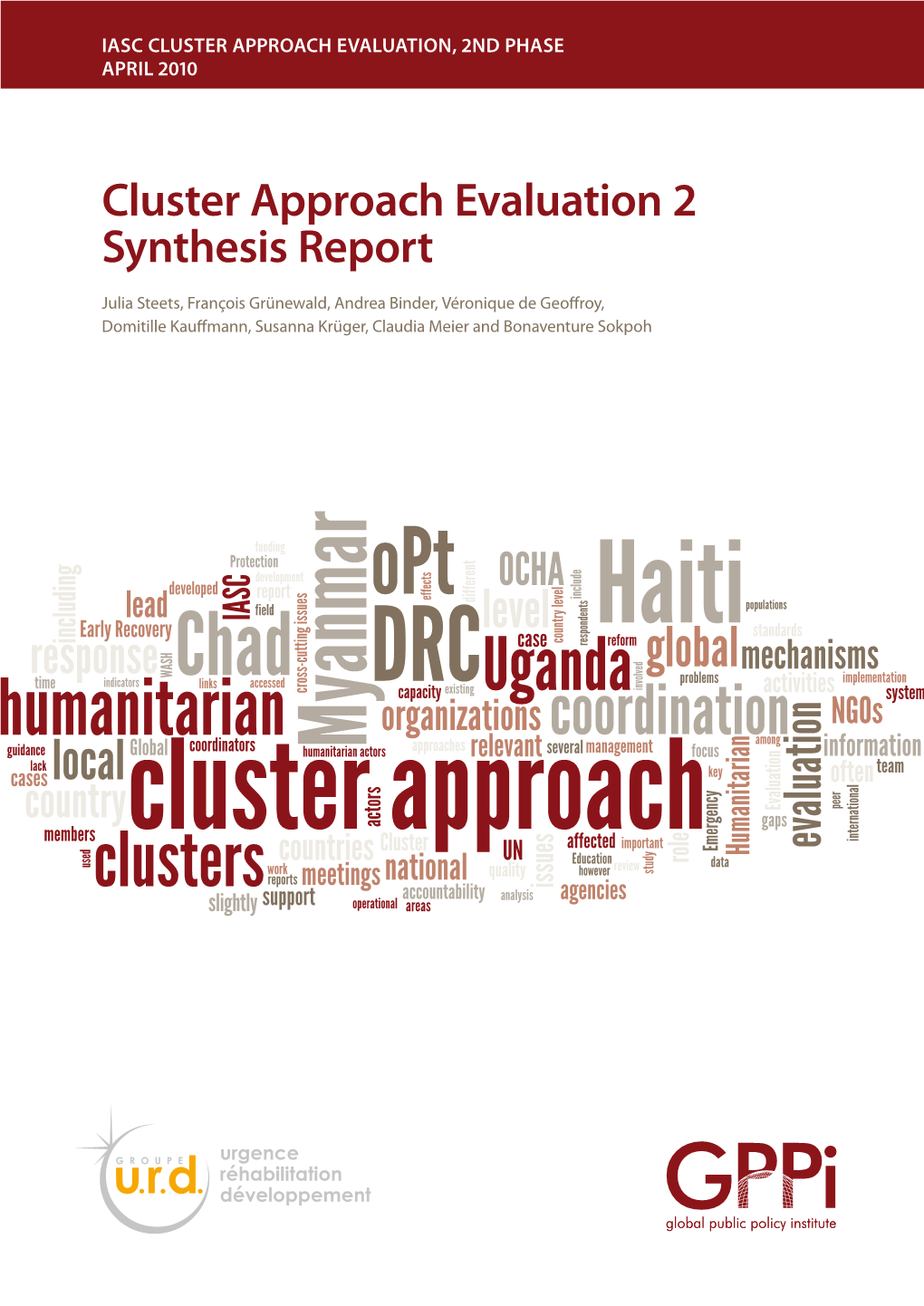 Cluster Approach Evaluation 2 Synthesis Report