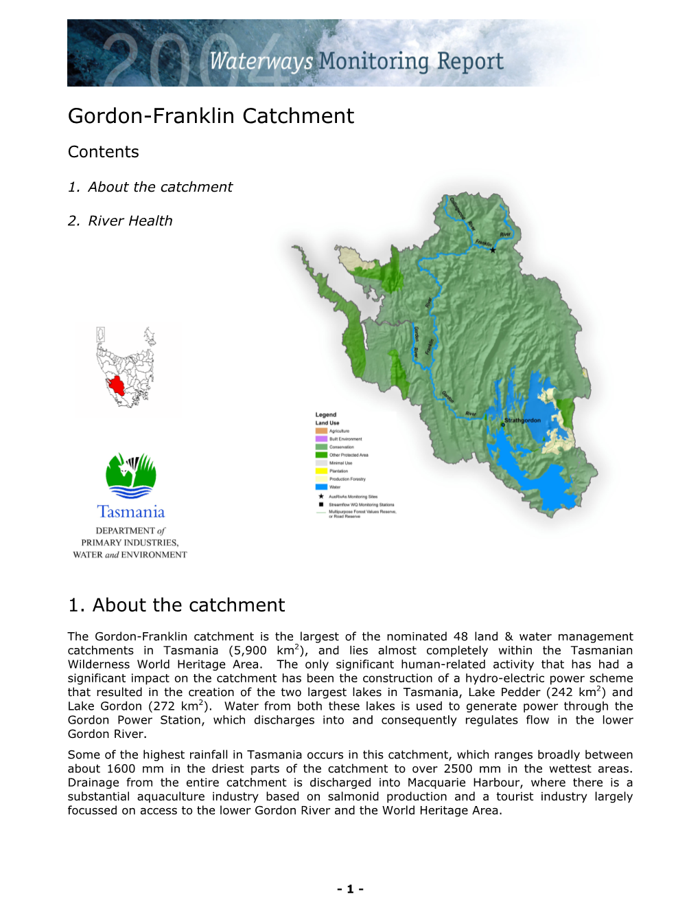 Gordon-Franklin Catchment