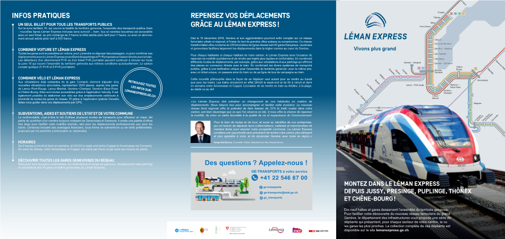 Infos Pratiques Repensez Vos Déplacements Grâce Au Léman Express !