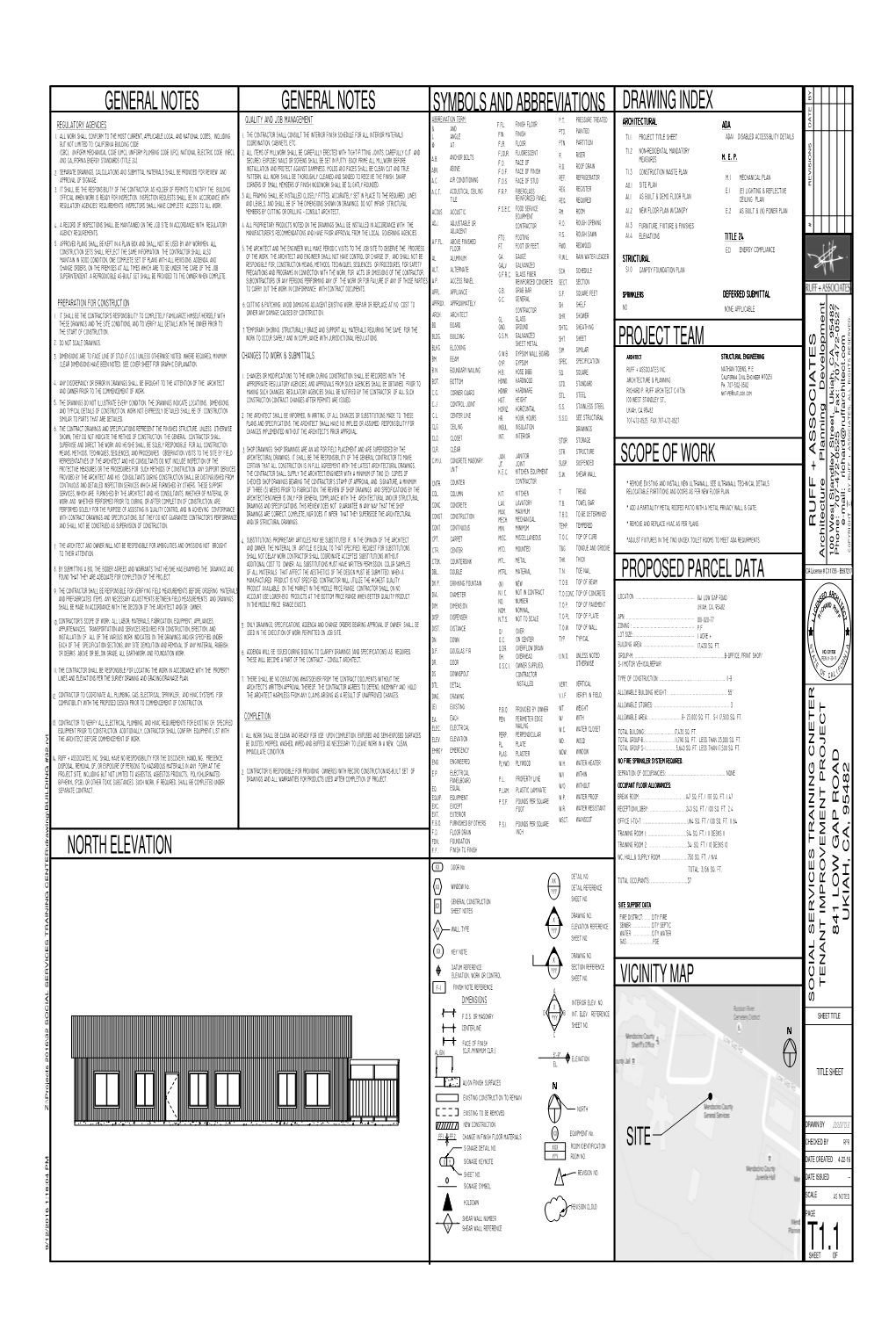 Vicinity Map Drawing Index Project Team Symbols And