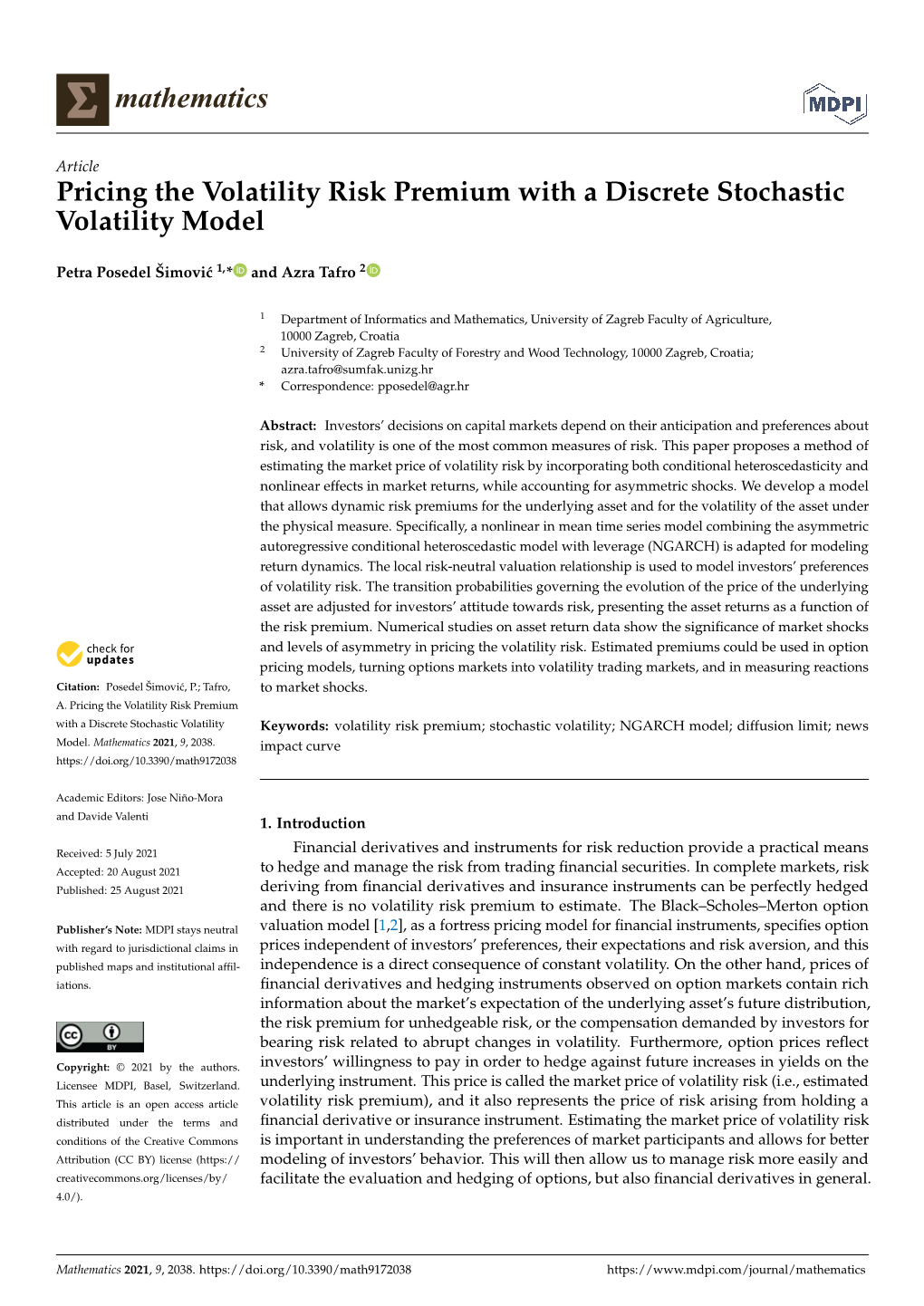 Pricing the Volatility Risk Premium with a Discrete Stochastic Volatility Model