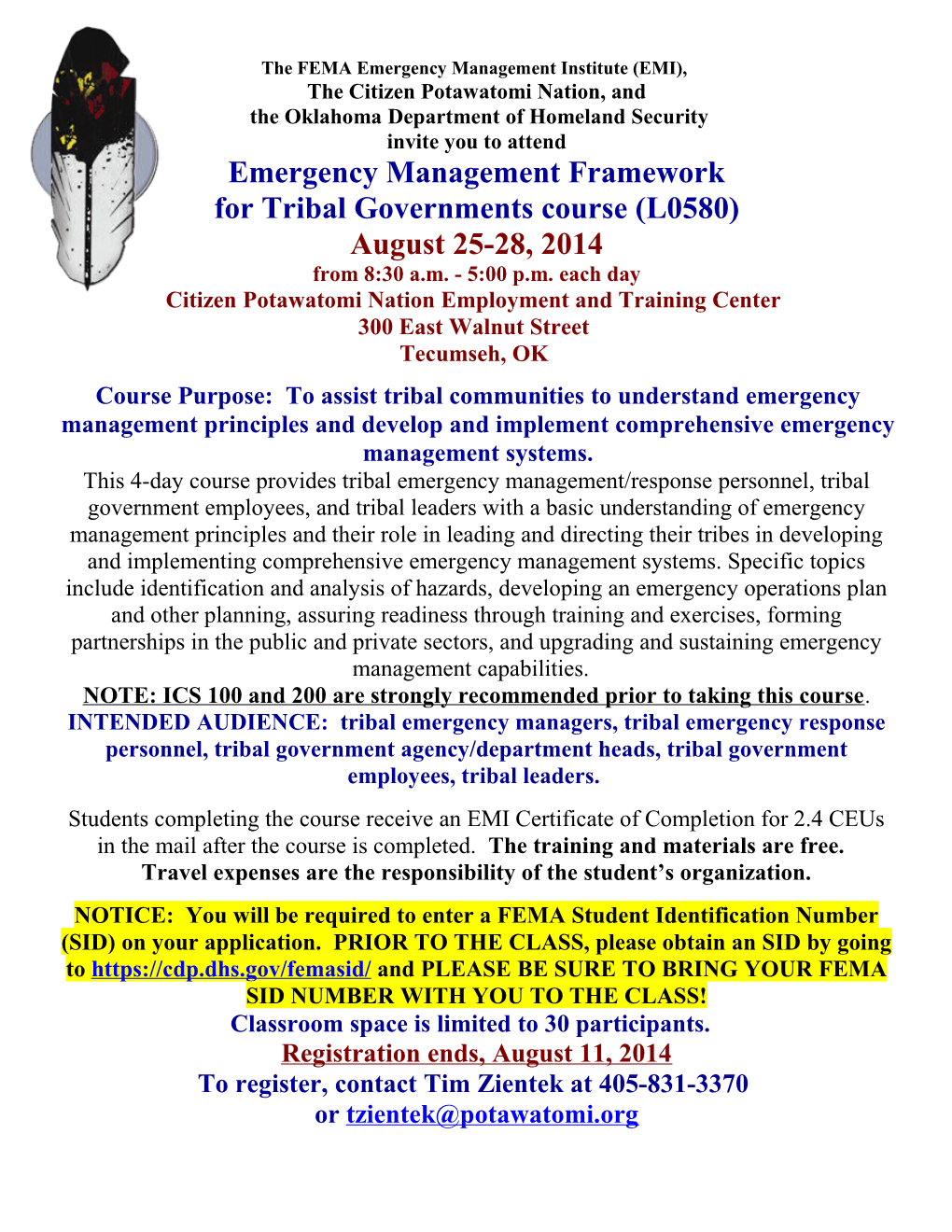 The Federal Emergency Management Agency (FEMA)