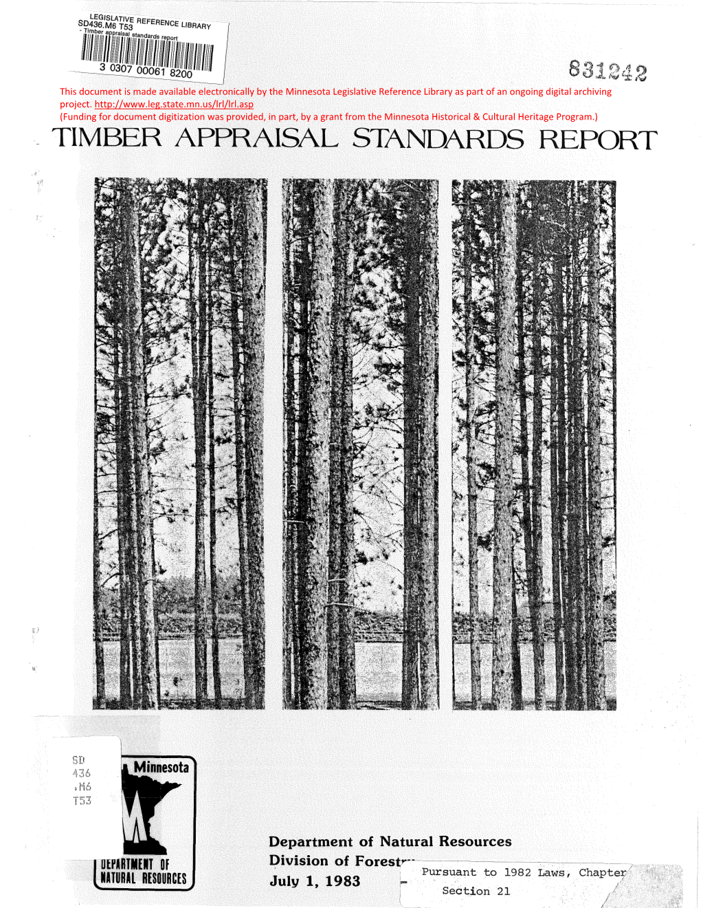 Timber Appraisal Standards Report