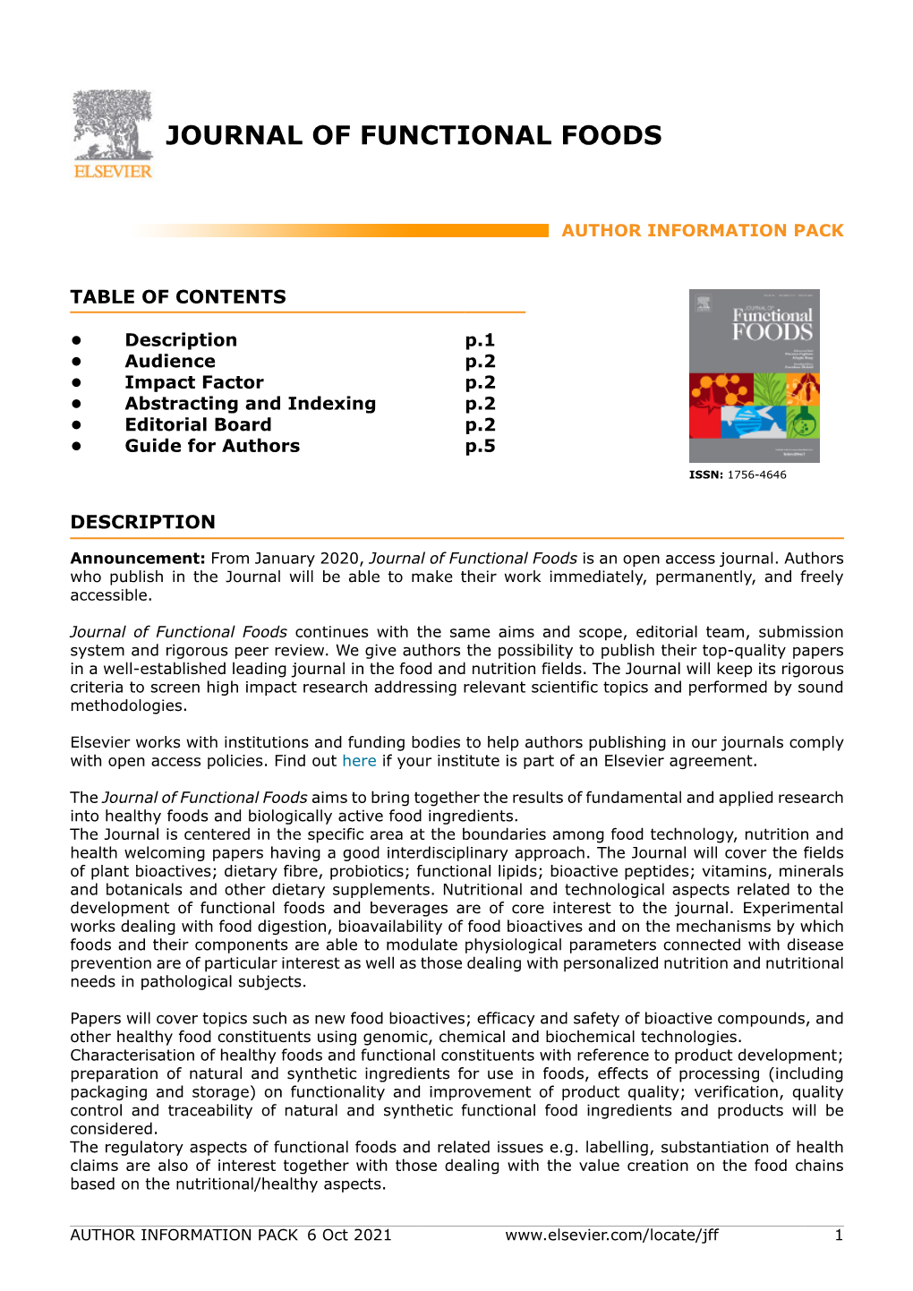 Journal of Functional Foods