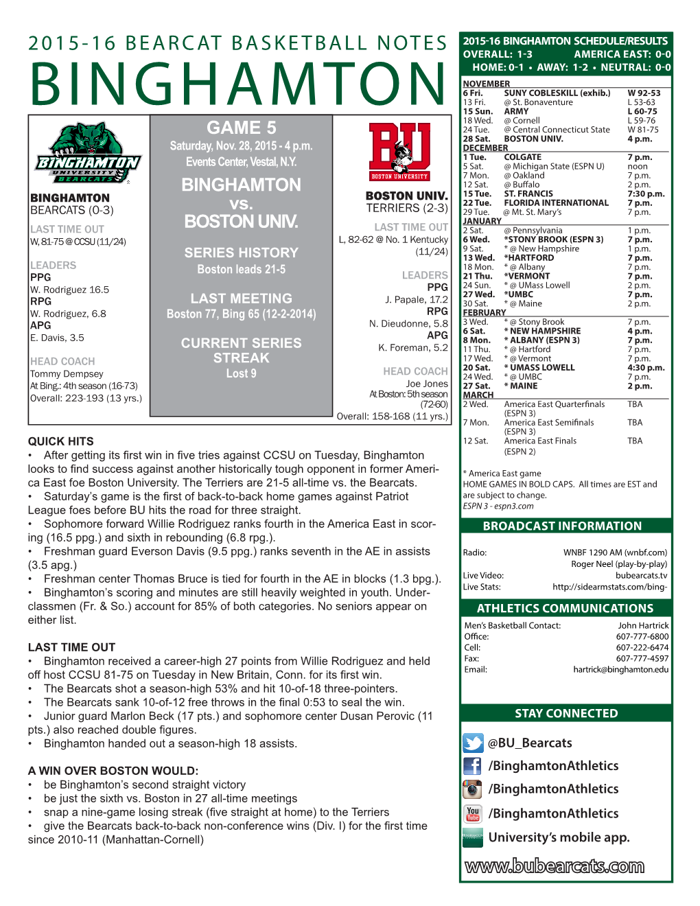 Binghamton University Athletics