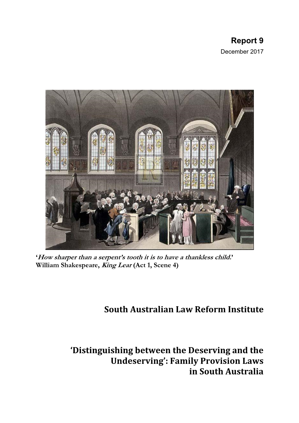 South Australian Law Reform Institute