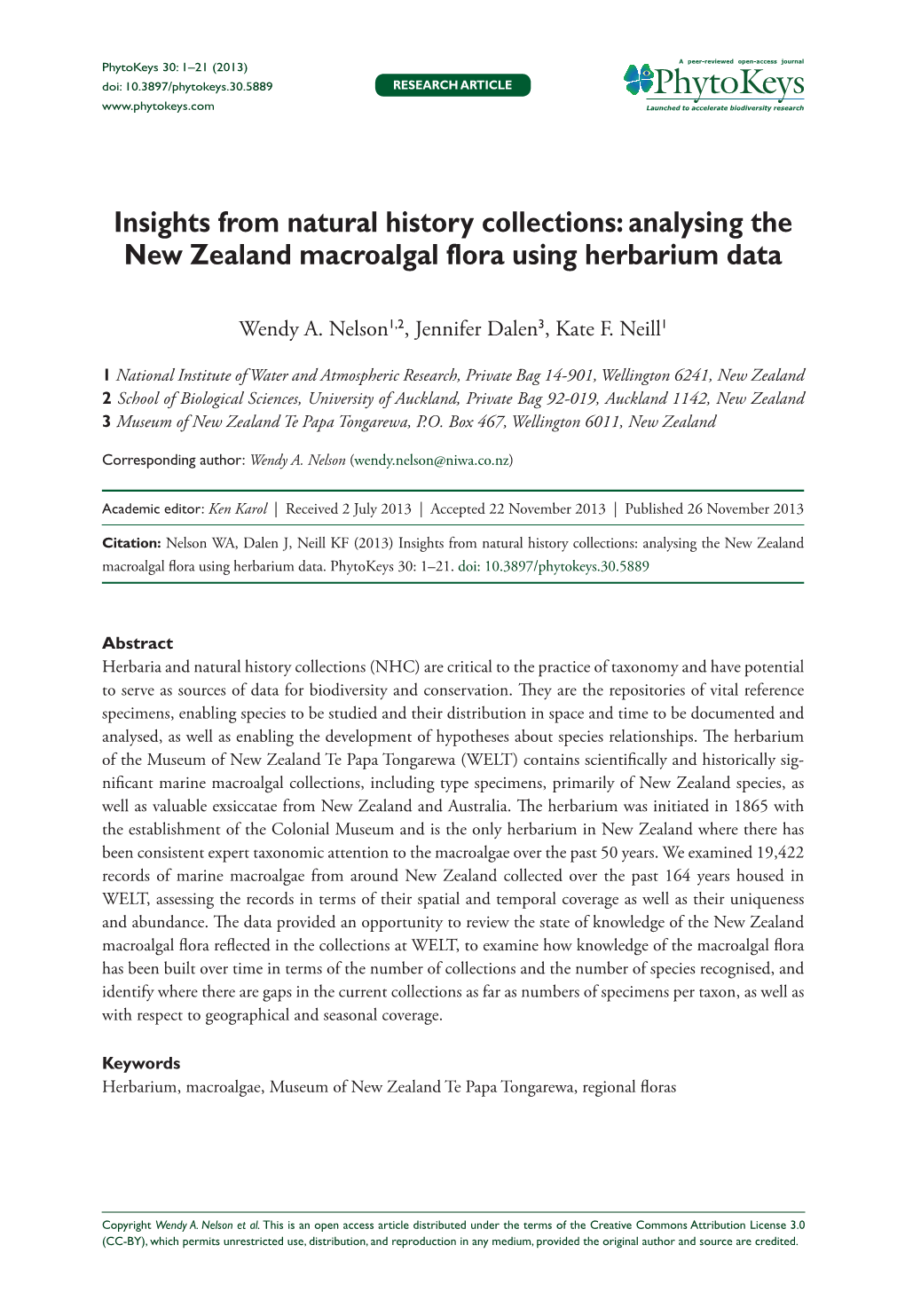 Analysing the New Zealand Macroalgal Flora Using