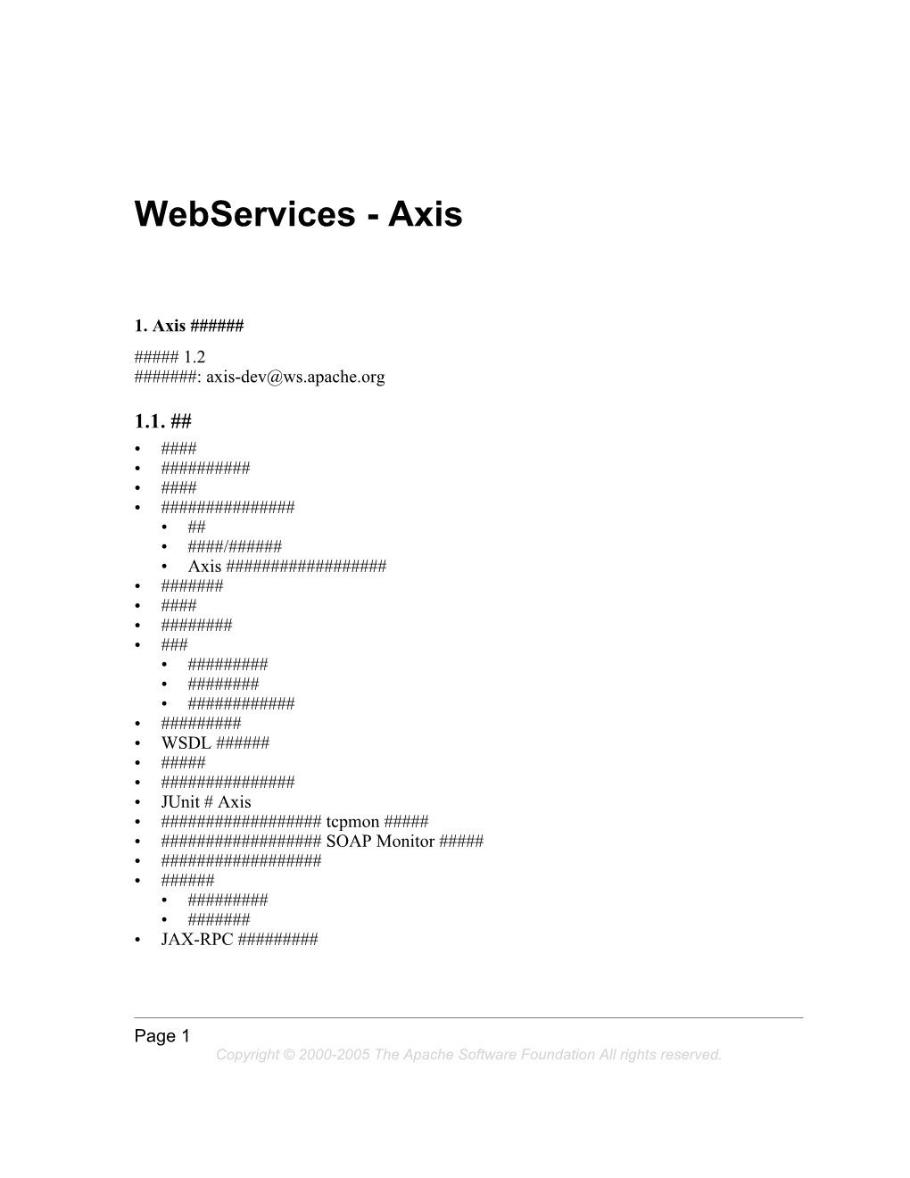 Webservices - Axis