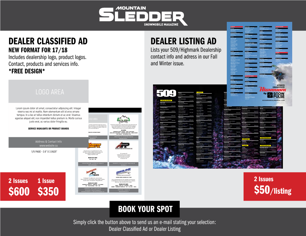 Dealer Claasified Ads Promo