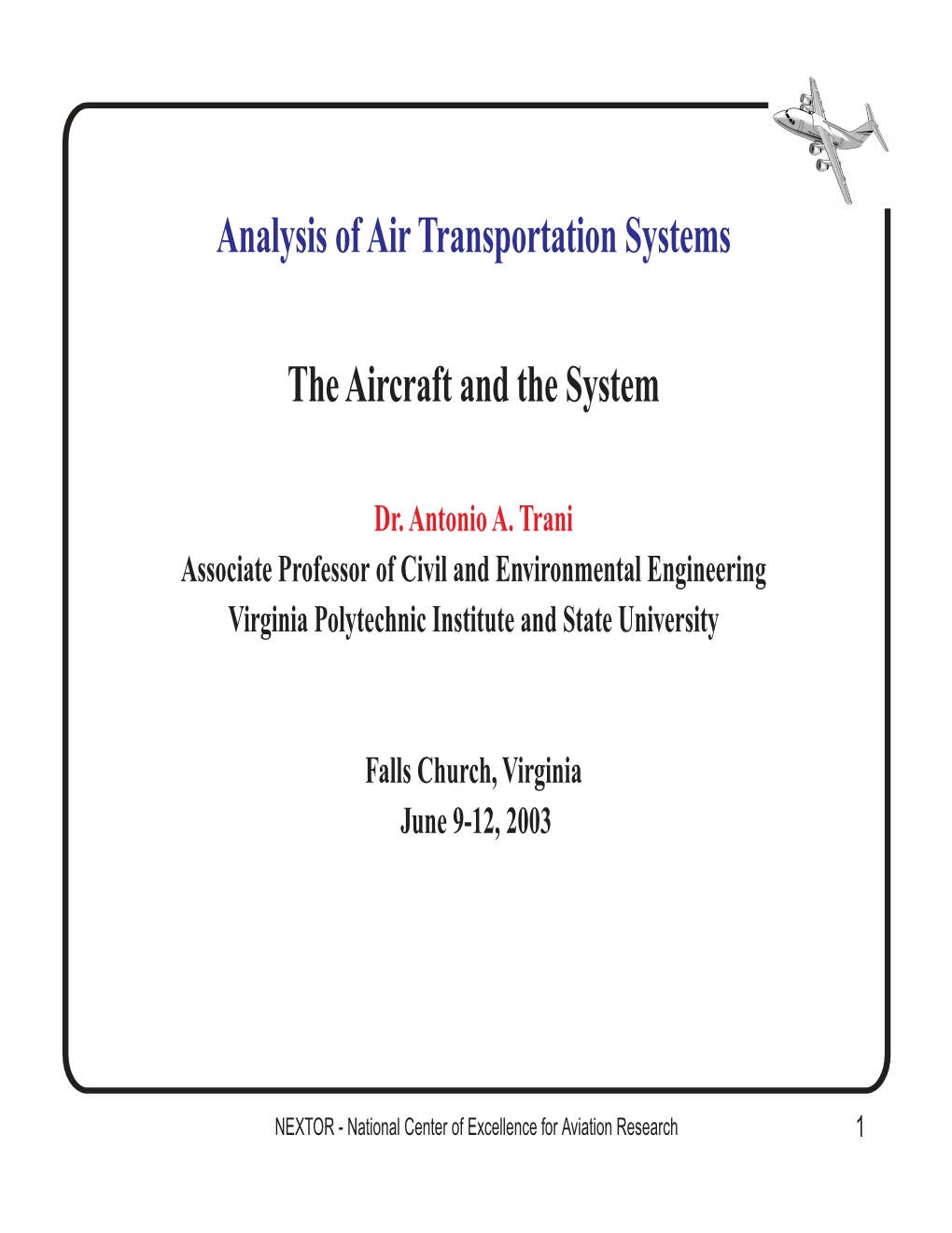 VLCA Aircraft Discussion