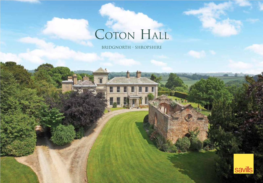 Coton Hall Bridgnorth • Shropshire