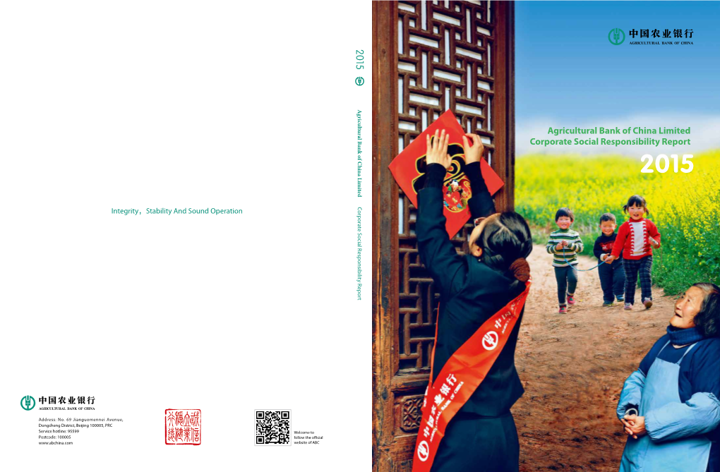 Agricultural Bank of China Limited Corporate Social Responsibility