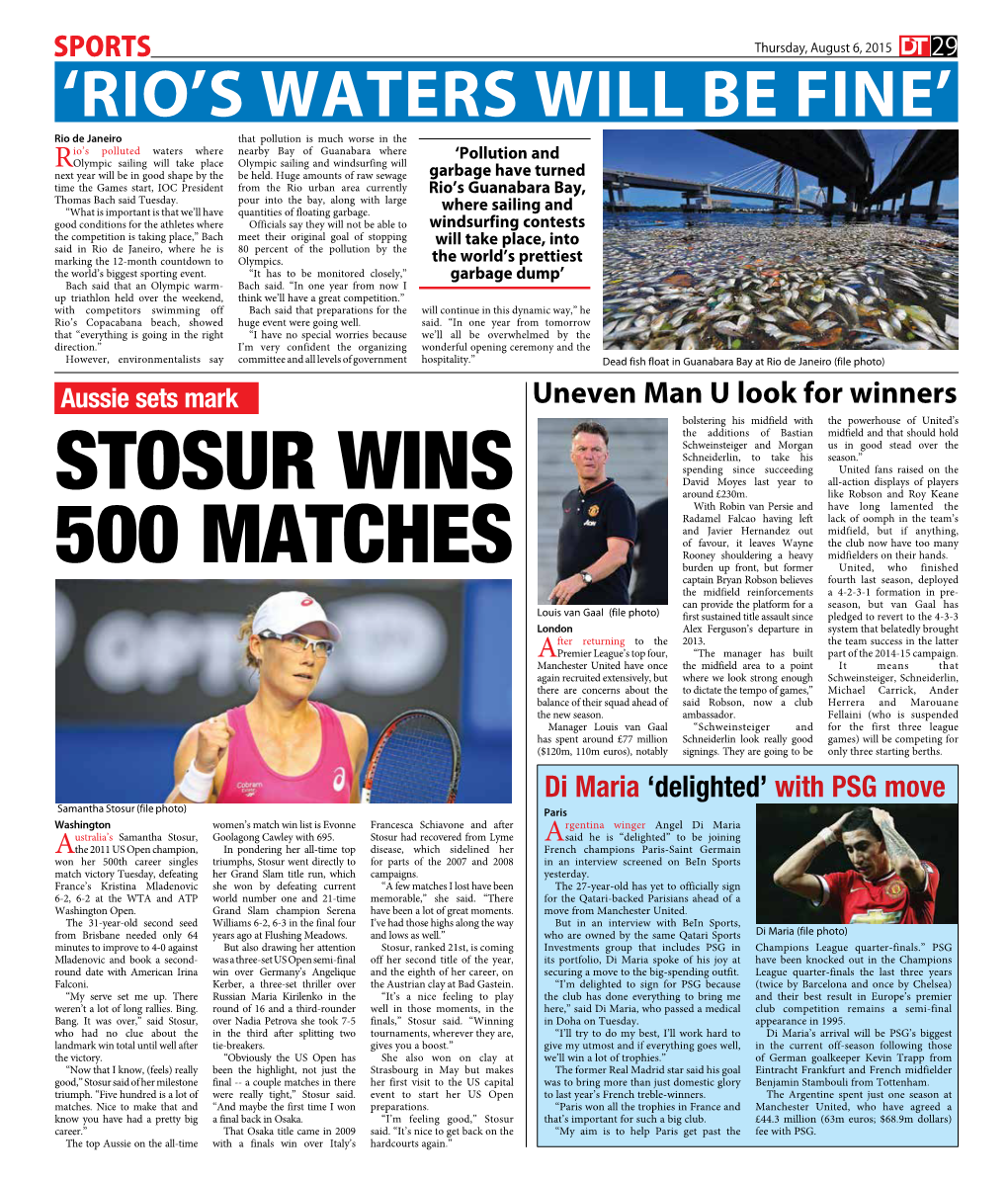 Stosur Wins 500 Matches