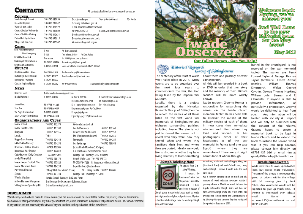 Iwade Observer