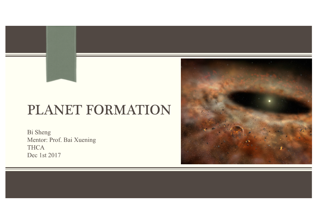 Planet Formation