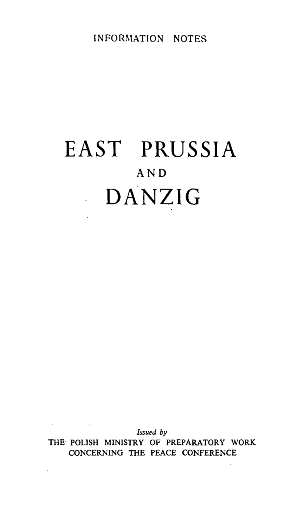 East Prussia Danzig