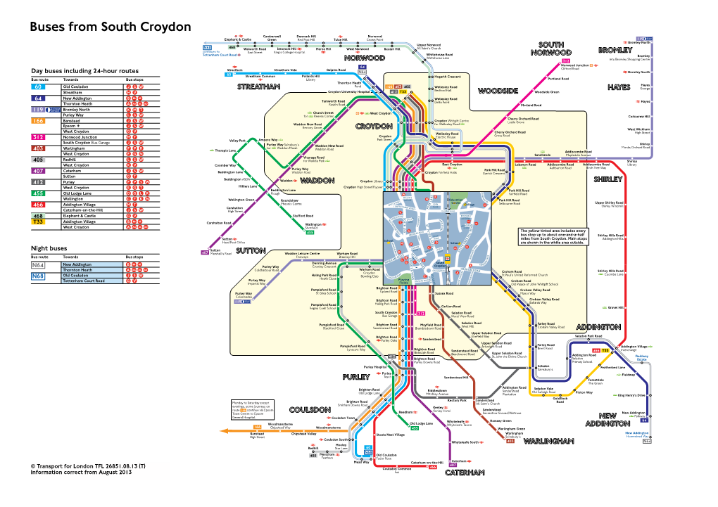 Buses from South Croydon