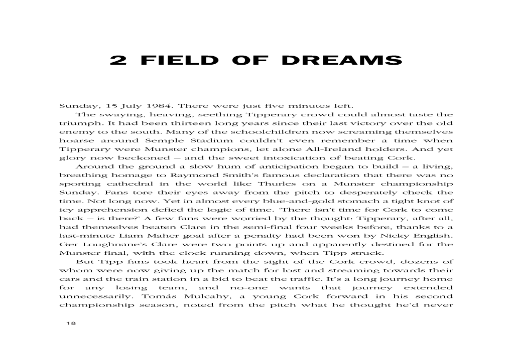 2 Field of Dreams