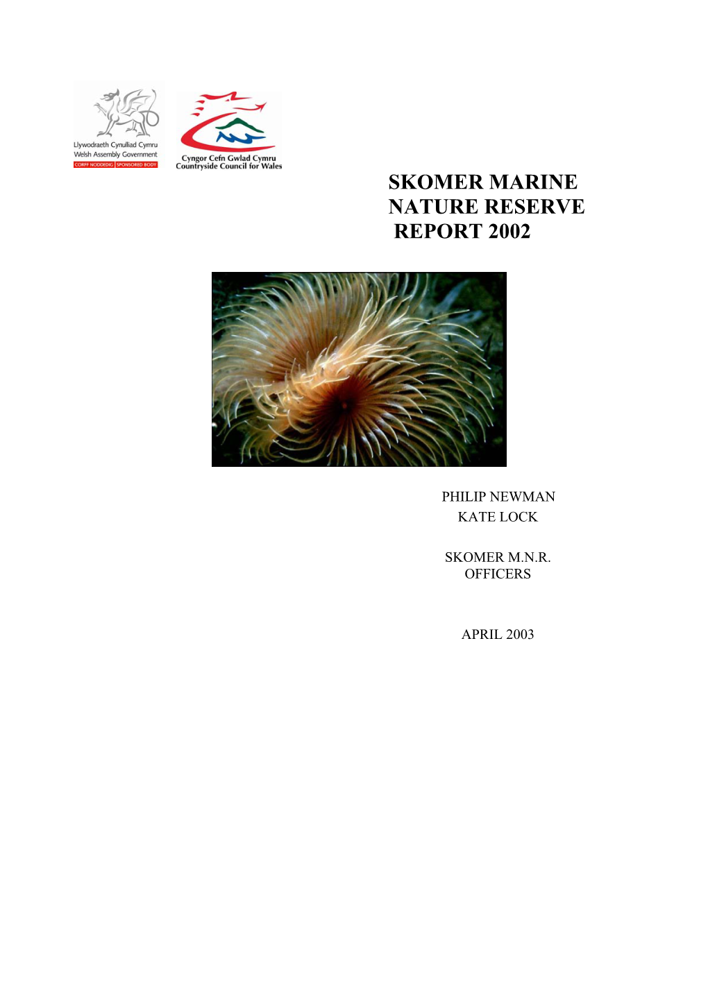 Skomer Marine Nature Reserve Report 2002