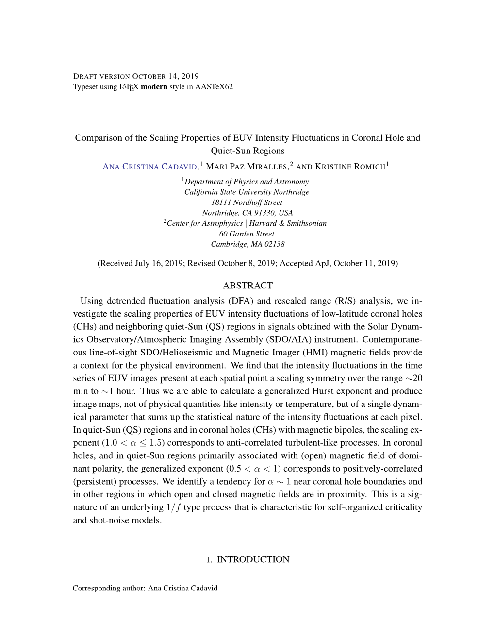 Comparison of the Scaling Properties of EUV Intensity Fluctuations in Coronal Hole and Quiet-Sun Regions