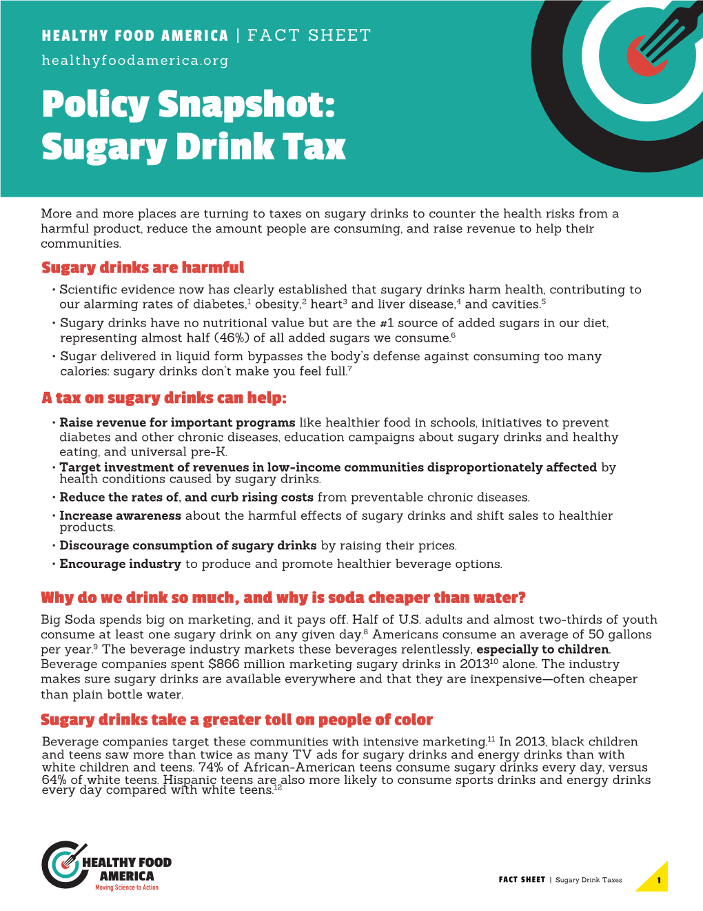 Policy Snapshot: Sugary Drink Tax