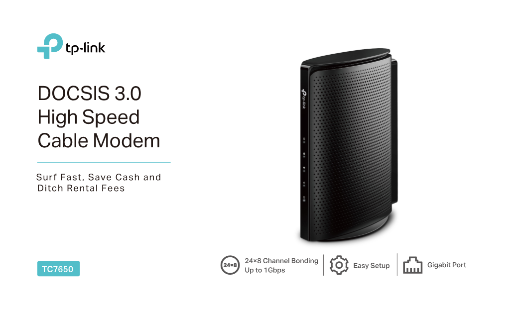 DOCSIS 3.0 High Speed Cable Modem