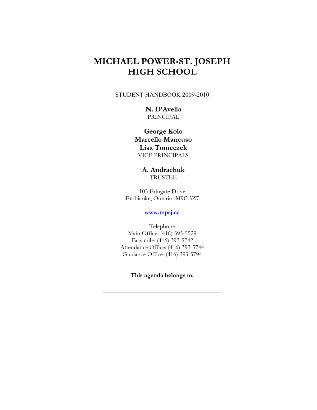 Michael Power•St. Joseph High School