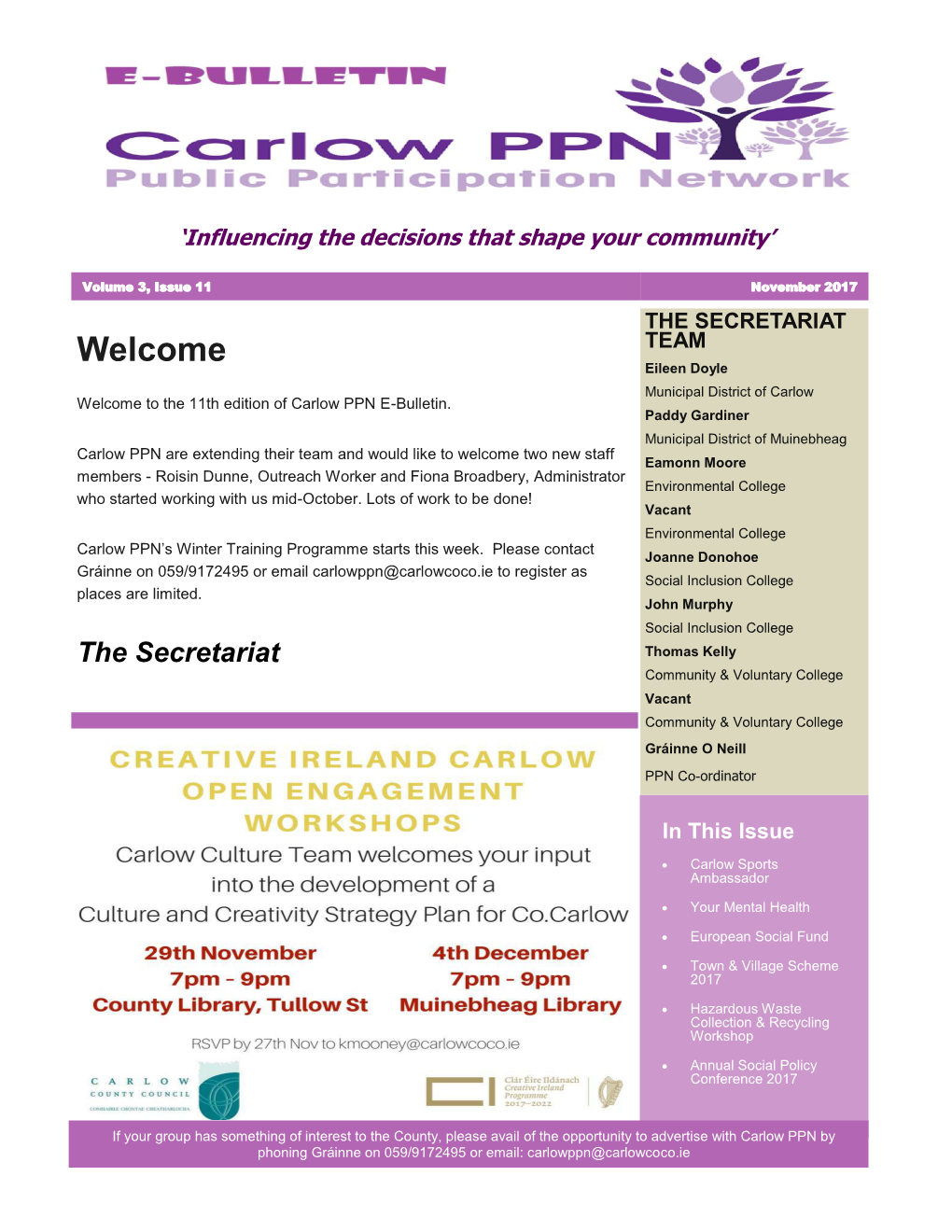 Carlow PPN E-Bulletin