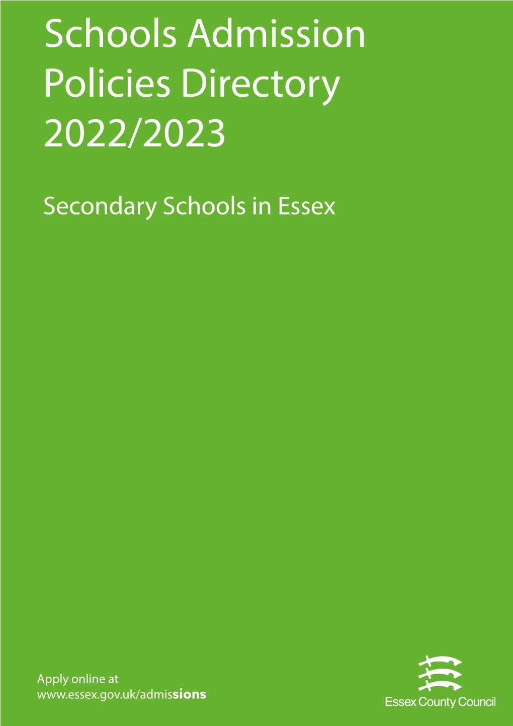 Secondary Schools Policies Directory 2022-2023