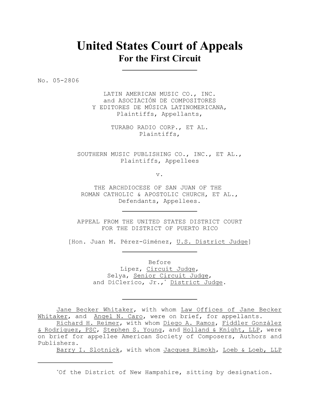 United States Court of Appeals for the First Circuit