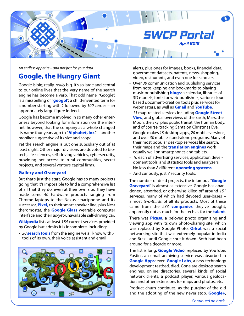 Google, the Hungry Giant Video, Restaurants, and Even One for Scholars