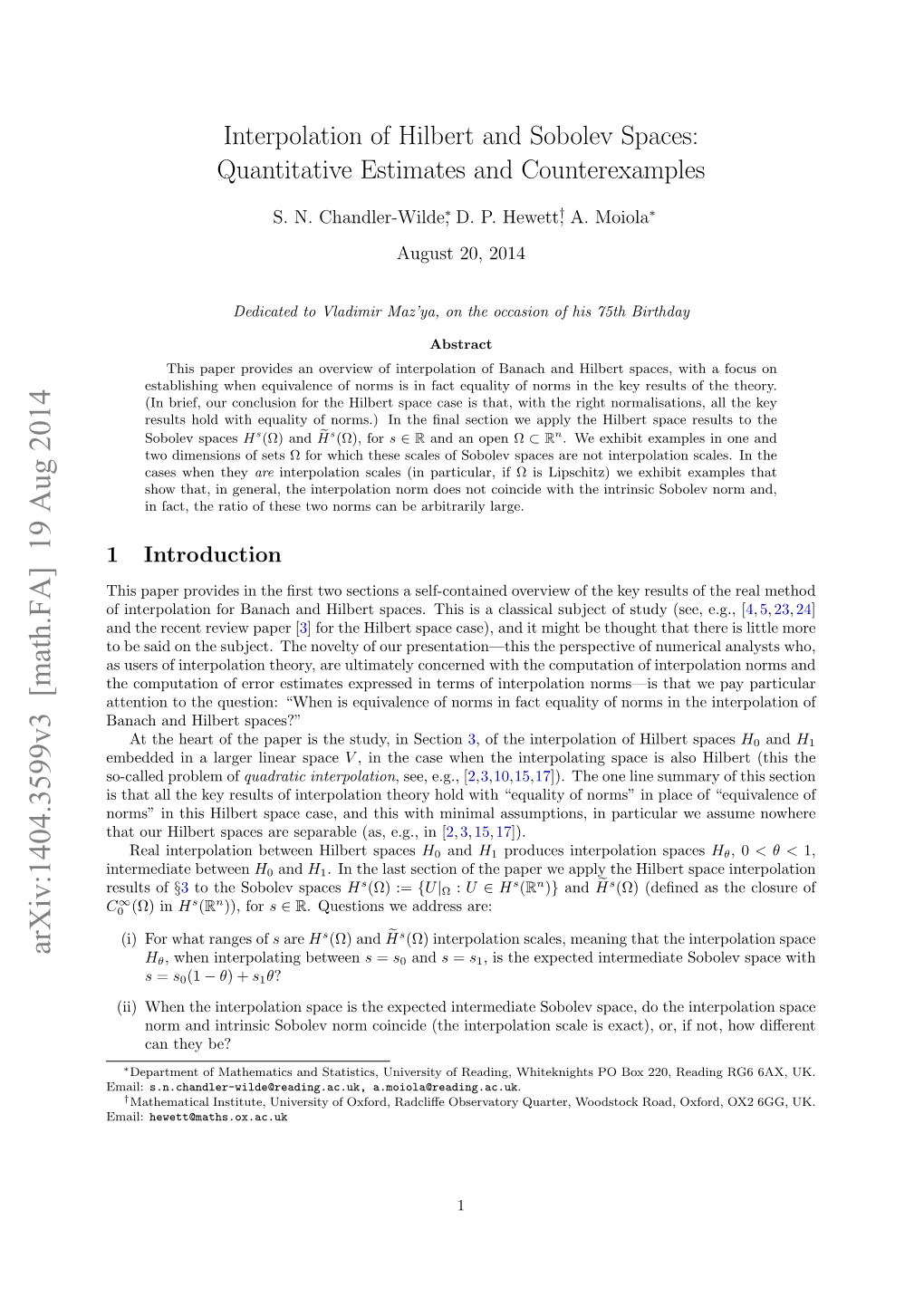 Interpolation of Hilbert and Sobolev Spaces: Quantitative Estimates and Counterexamples