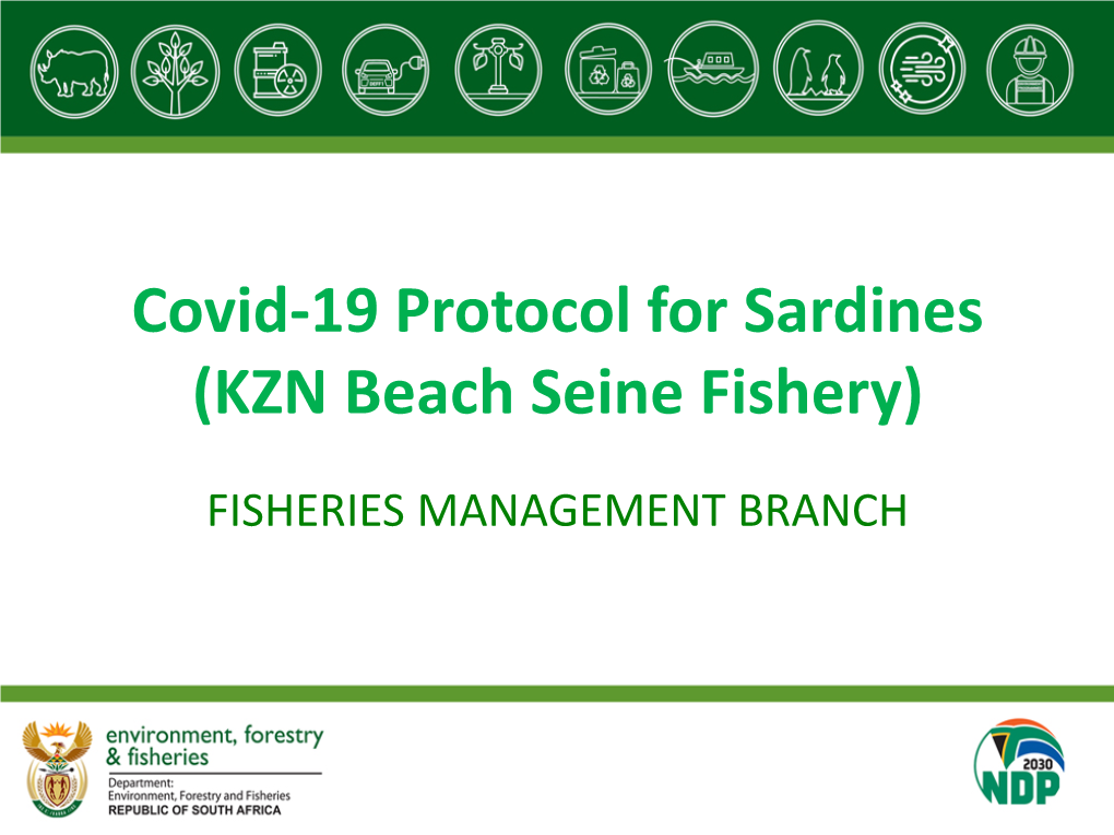 Covid-19 Protocol for Sardines (KZN Beach Seine Fishery)