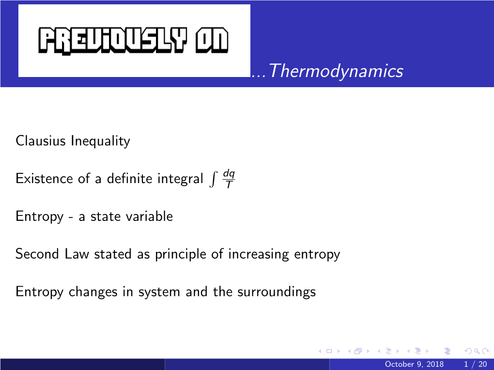 Thermodynamics