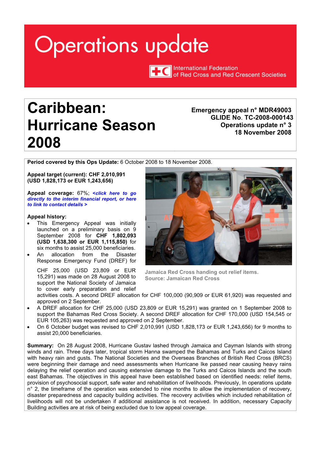 Caribbean: Hurricane Season 2008