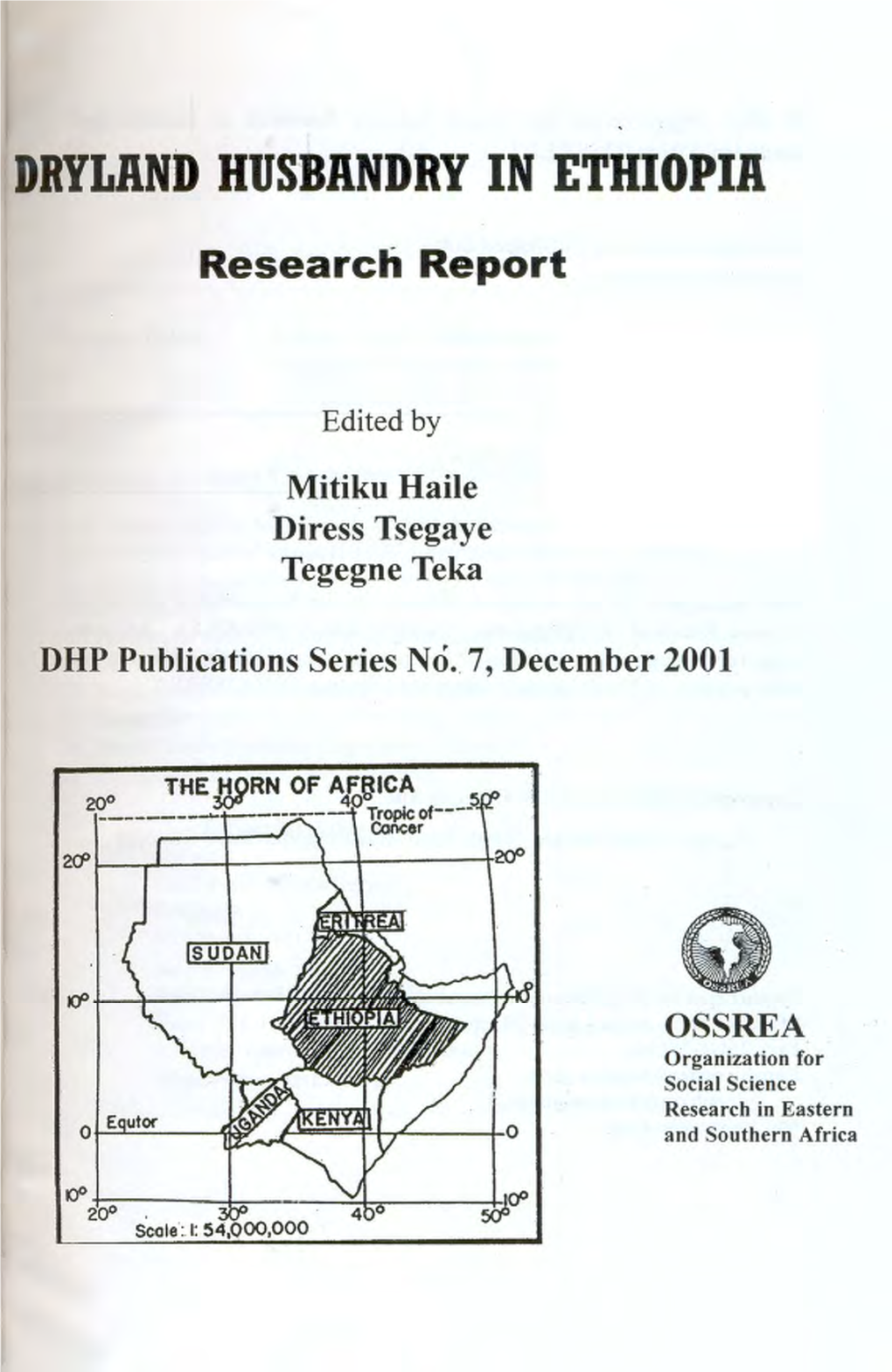 Dryland Husbandry in Ethiopia