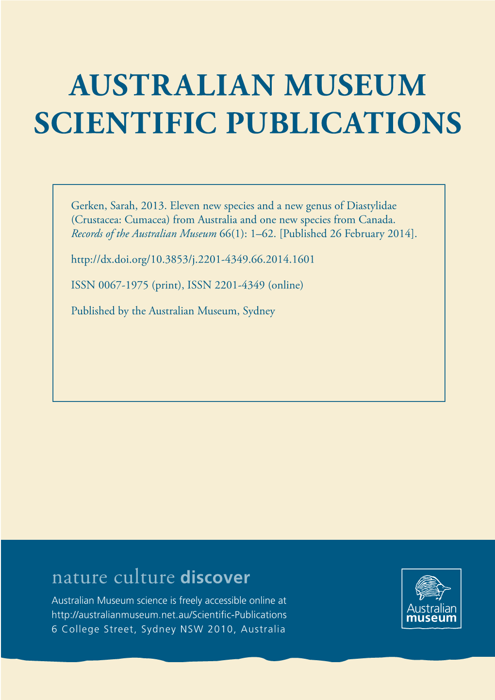 Eleven New Species and a New Genus of Diastylidae (Crustacea: Cumacea) from Australia and One New Species from Canada