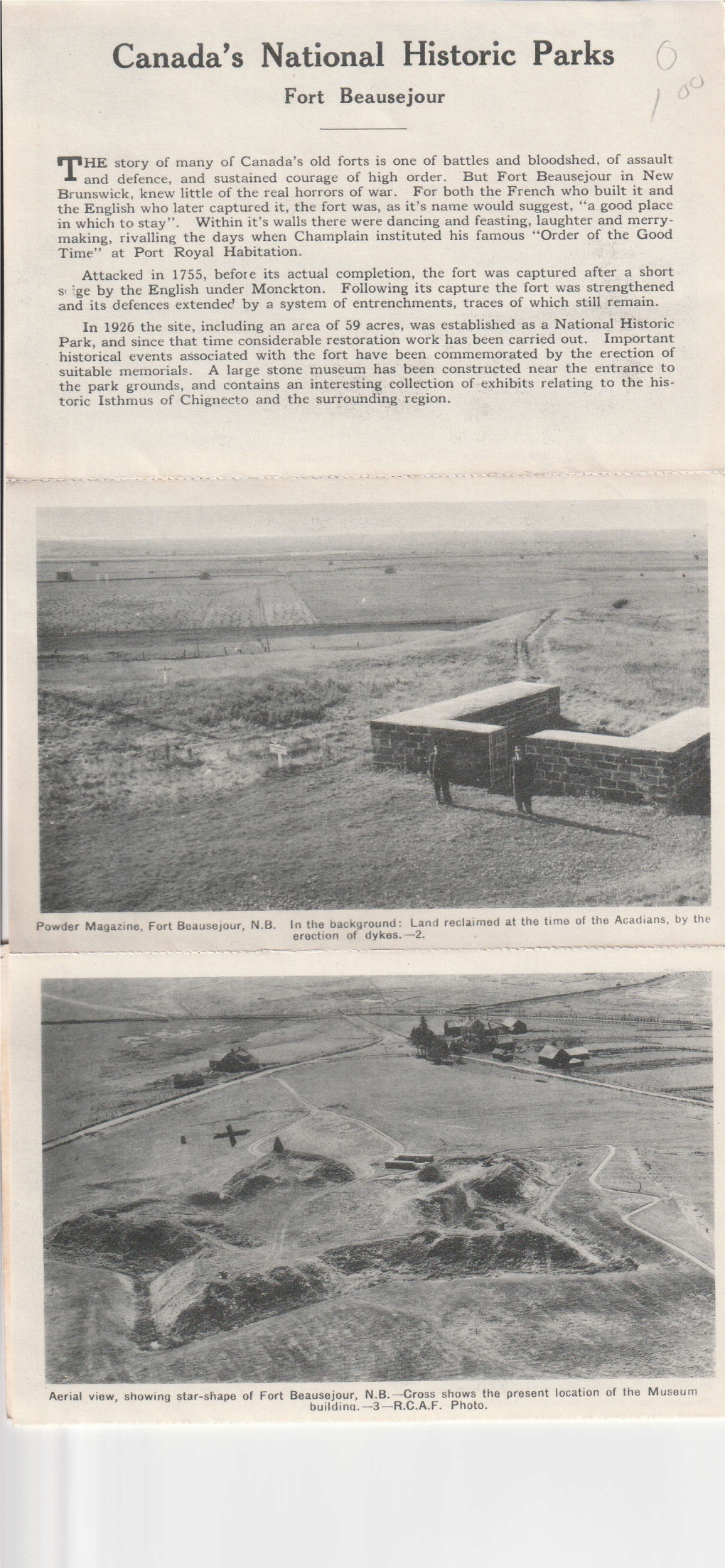 Canada's National Historic Parks Fort Beausejour