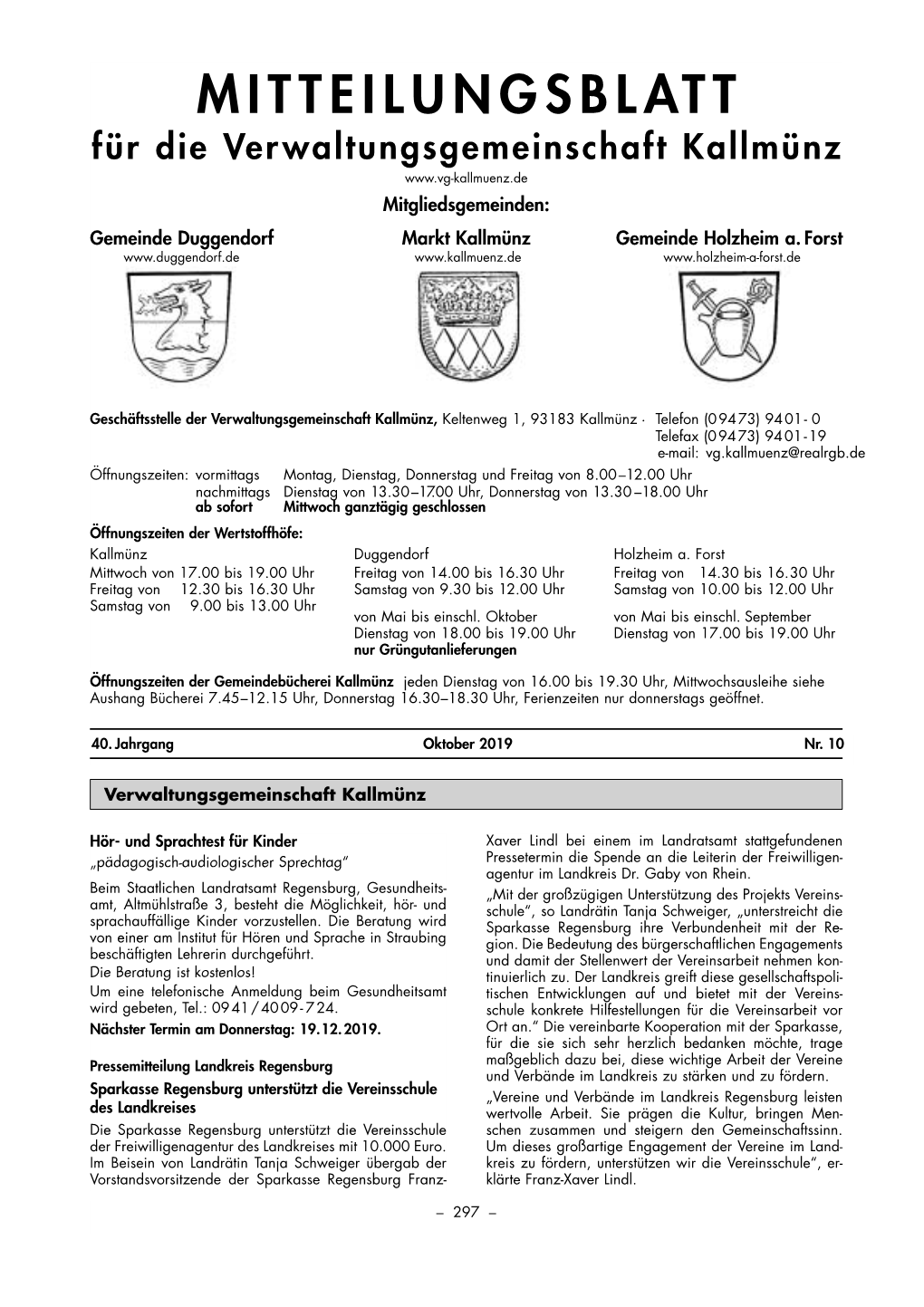 1910 Mitteilungsblatt Oktober 2019.Pdf