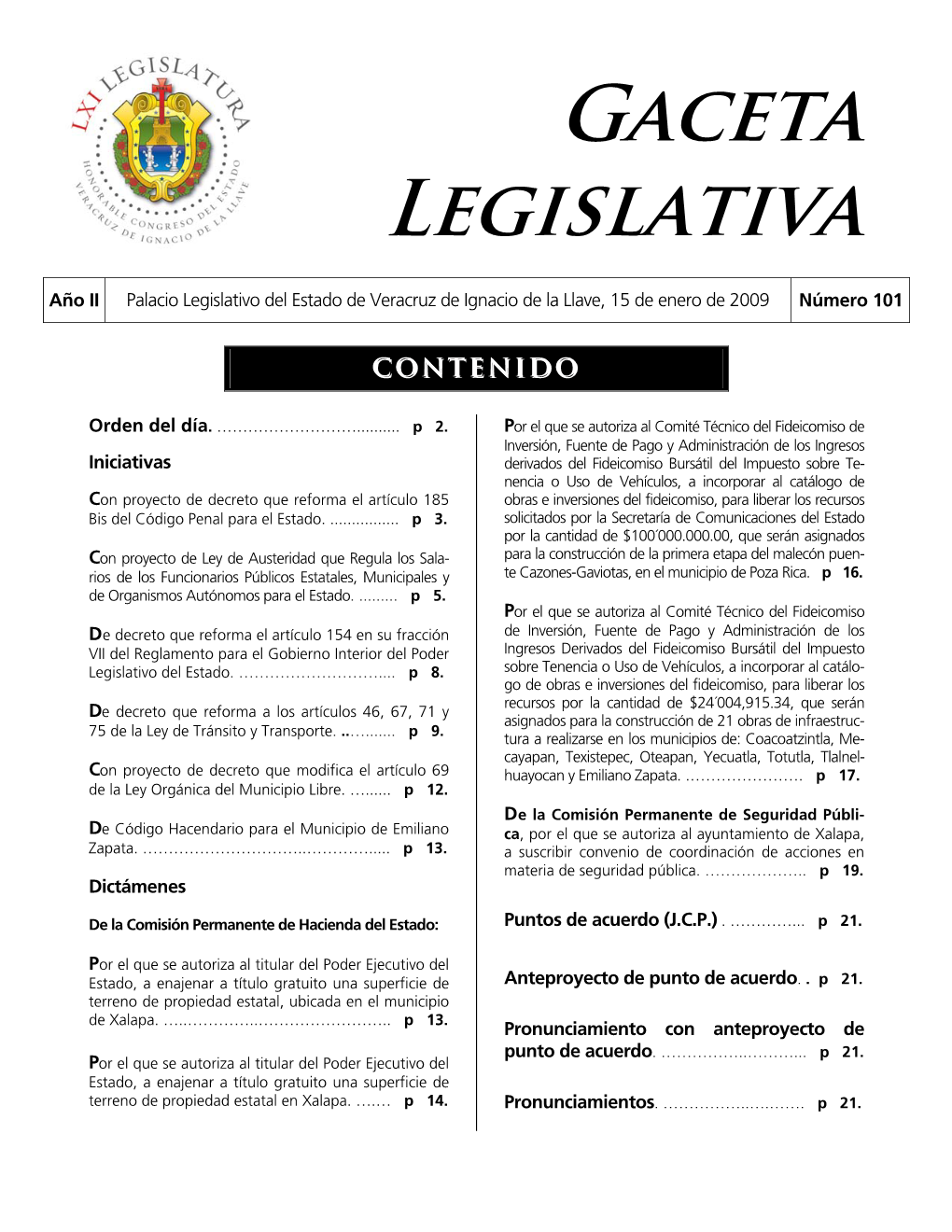 Gaceta Legislativa